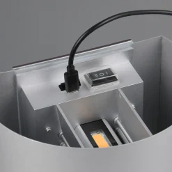 Reality Leuchten Oppladbar LED-vegglampe Talent, titanfarget, bredde 16 cm Hot