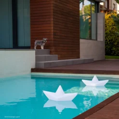 Goodnight Light Oppladbart LED-lys BOAT-lampen, flyteklar, RGBW| Dekorasjonsbelysning|Terrassebelysning