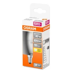 OSRAM Classic B LED-pære E14 4,9 W 2 700 K matt Discount