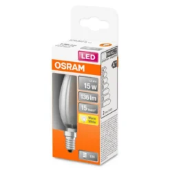 OSRAM Classic B LED-pære E14 1,5W 2 700 K matt| E14 Pærer