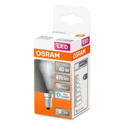 OSRAM Classic P LED-pære E14 4,9 W 6 500 K matt| E14 Pærer