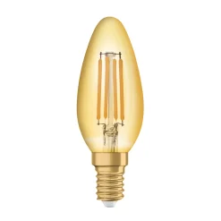 OSRAM filament-mignonpære Vintage 1906, E14 Filament 4W 824 gull