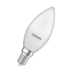 OSRAM LED Classic Star, stearinlys, matt, E14, 4,9 W, 4000 K| E14 Pærer