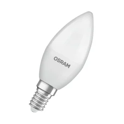 OSRAM LED Classic Star, stearinlys, matt, E14, 4,9 W, 2 700 K Hot