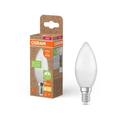 OSRAM LED Classic Star, stearinlys, matt, E14, 4,9 W, 2 700 K Hot