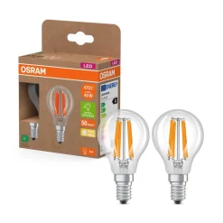 OSRAM LED Filament E14 2,2W 2700K 470lm 2-pk| E14 Pærer