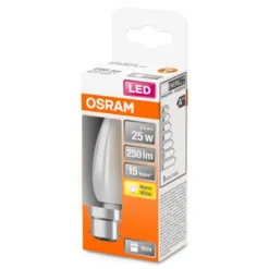 OSRAM LED mignonpære B22d 2,5W 2,700K matt| B22 Pærer