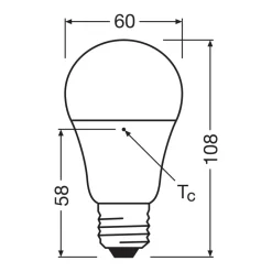 OSRAM LED Relax/Active/Sleep tradisjonell glødepære E27 8,8W matt 827/840| E27 Pærer