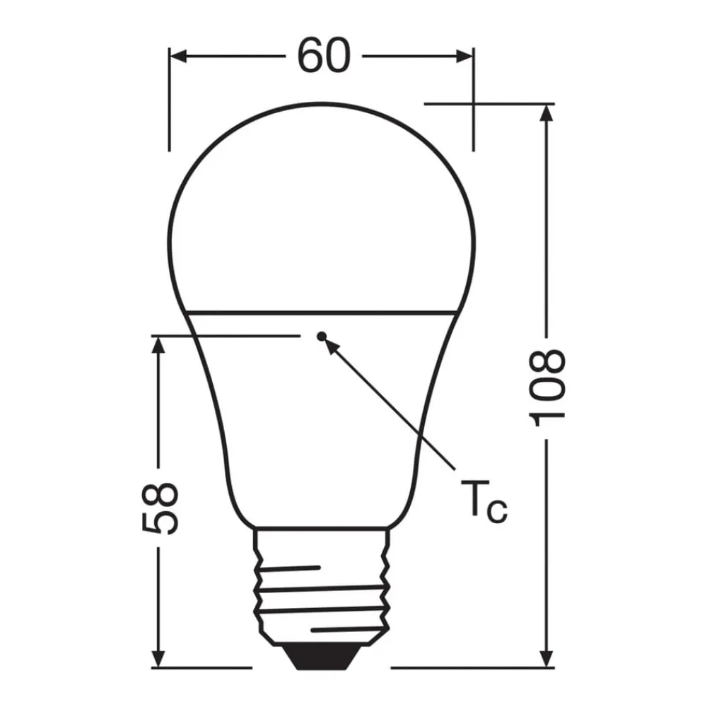 OSRAM LED Relax/Active/Sleep tradisjonell glødepære E27 8,8W matt 827/840| E27 Pærer