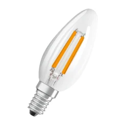 OSRAM LED stearinlysfilament E14 2,2W 827 energiklasse A 3-pakning| Filament Pærer|Filament Pærer