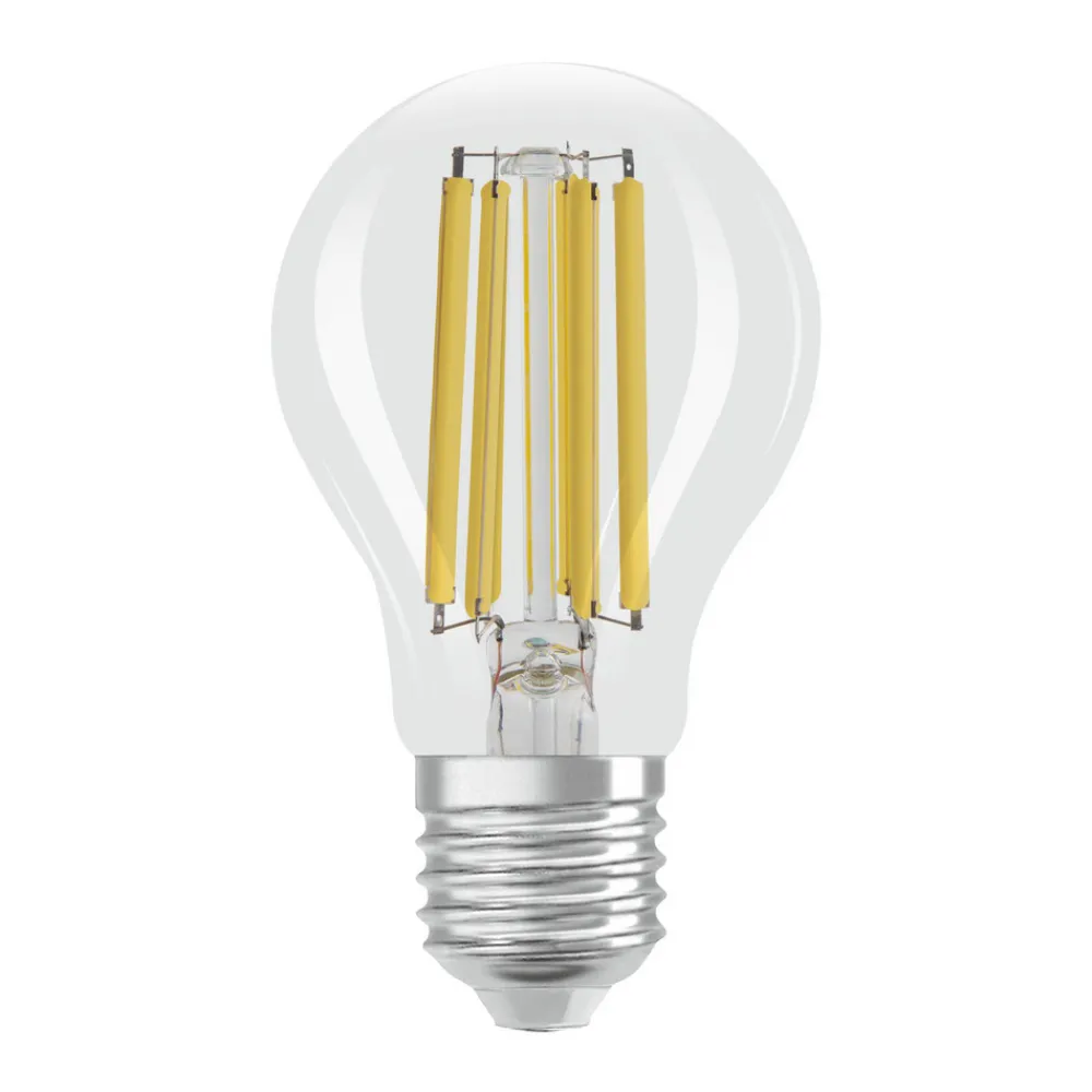 OSRAM LED tradisjonell glødepære E27 7,2W Filament 4,000K 1521lm 2-pk Sale