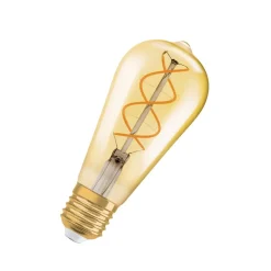 OSRAM LED Vintage 1906 Edison, gull, E27, 4 W, 2000 K, dim.| E27 Pærer|Dimbar Led-Pære