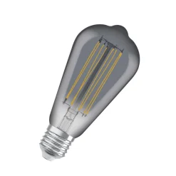 OSRAM LED Vintage 1906 Edison, grå, E27, 11 W, 818, dimbar Outlet