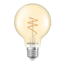 OSRAM LED Vintage G80 E27 4,9W 922 Spiral Filament gull dimbar| E27 Pærer