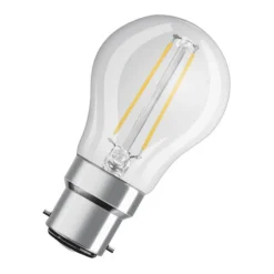 OSRAM LED-dråpepære B22d 4W 2,700K klar| B22 Pærer|Led-Pærer