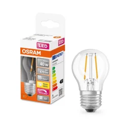 OSRAM LED-dråpepære E27 Superstar 4,8W transp 827 Online