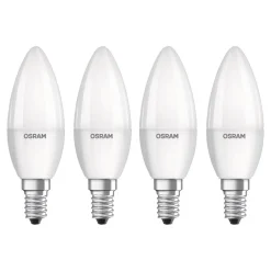 OSRAM LED-mignon E14 Base Retro 4,9W 4-pk, 4 000K| E14 Pærer