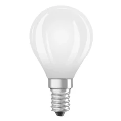 OSRAM LED-pære dråpe matt E14 3,8W 4000K 806lm| E14 Pærer|Led-Pærer