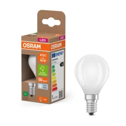 OSRAM LED-pære dråpe matt E14 2,2W 4000K 470lm Hot