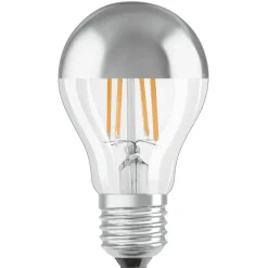OSRAM LED-pære E27 Mirror silver 4W 2 700K| E27 Pærer|Filament Pærer