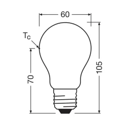 OSRAM LED-pære matt E27 2,2W 4000K 470lm dimbar Online