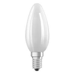 OSRAM LED-pære stearinlys matt E14 1,2W 4000K 255lm| E14 Pærer|Led-Pærer