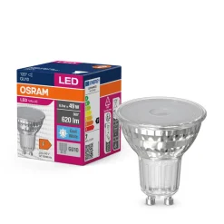 OSRAM LED-reflektorpære GU10 6,9W 120° 840 klar Best