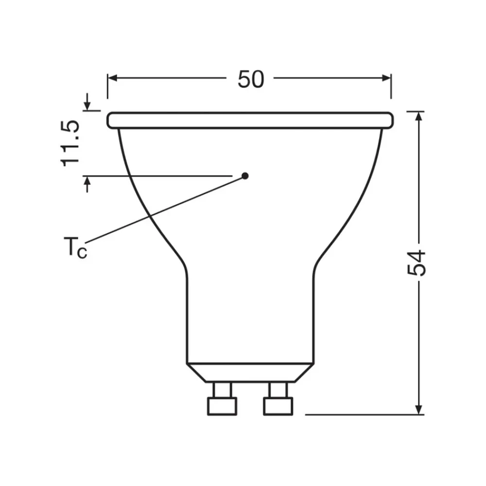 OSRAM LED-reflektorpære GU10 6,9W 60° 840 klar Best