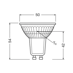 OSRAM LED-reflektorpære GU10 4,3W 36° 865 klar Sale