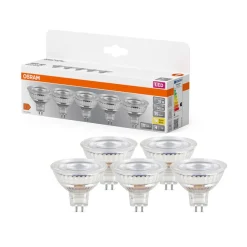 OSRAM LED-reflektorpære GU5.3 3,8W 827 36° 5-pakning| Gu5.3 / Mr16 Pærer