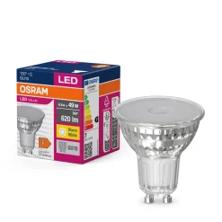 OSRAM LED-reflektorpære GU10 6,9W 120° 830 klar Online