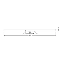 OSRAM LED-rørpære S14d 4,7W rør 2 700K 50cm matt dimbar Discount
