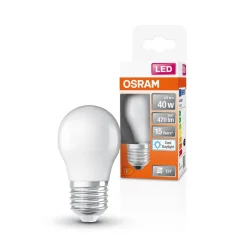 OSRAM Star LED-pære E27 4,9W 470lm 6 500 K matt| E27 Pærer