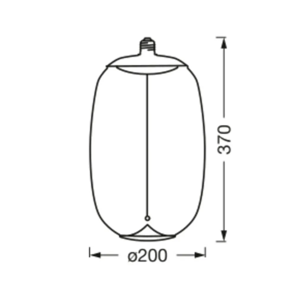 OSRAM Vintage 1906 Big Elipse Oval, ravgult E27 827 glødetråd Sale