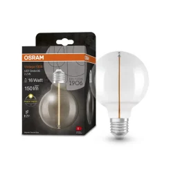 OSRAM Vintage 1906 LED-Globe G95 E27 2,2W 827 klar| Filament Pærer|Filament Pærer