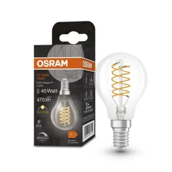 OSRAM Vintage 1906 LED-pære E14 4,8W 827 klar dim| E14 Pærer|Dimbar Led-Pære