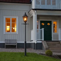 Konstsmide Pallas lyktestolpe, svart Outlet