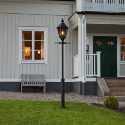 Konstsmide Pallas lyktestolpe, svart Outlet