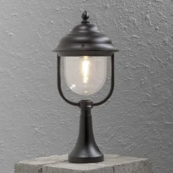 Konstsmide Parma sokkellampe, svart| Sokkellamper