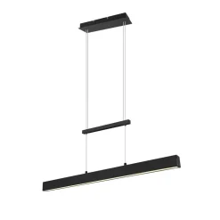 Reality Leuchten Paros LED-hengelampe med switch-dimmer svart| Pendellamper