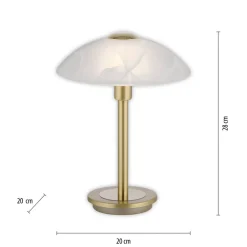 Paul Neuhaus Enova bordlampe, matt messing