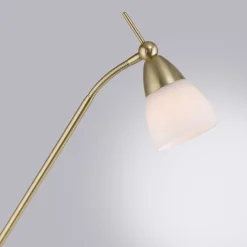 Paul Neuhaus gulvlampe Pino, messing, 163 cm, dimbar, G9| Gulvlamper