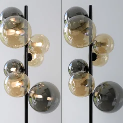 Paul Neuhaus gulvlampe Popsicle, glass, 155 cm høy, G9 New