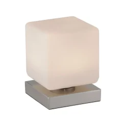 Paul Neuhaus LED-bordlampe Dadoa, stål, glass, dimbar Online