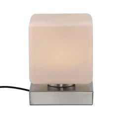 Paul Neuhaus LED-bordlampe Dadoa, stål, glass, dimbar Online