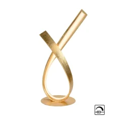 Paul Neuhaus LED-bordlampe Linda, gull, metall, dimbar| Bordlamper