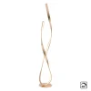 Paul Neuhaus LED-gulvlampe Linda, gull, metall, dimbar| Led-Innendørs|Gulvlamper