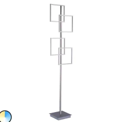 Paul Neuhaus LED-gulvlampe Inigo, grå, metall, CCT, dimbar Online