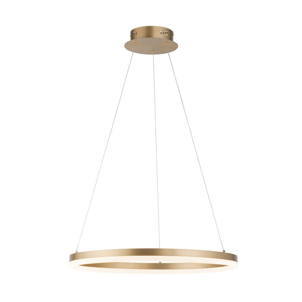 Paul Neuhaus LED-hengelampe Titus, Ø 60 cm, messing, dimbar Discount