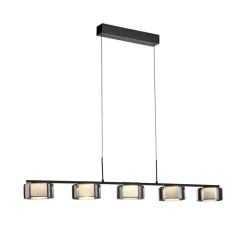 Paul Neuhaus LED-hengelampe Rika, 119 cm, glass, dimbar| Led-Innendørs